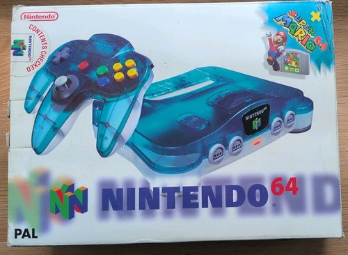 Nintendo clear blue with - clear,
