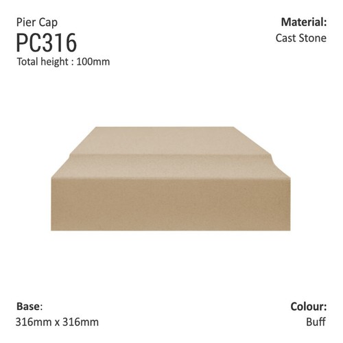 Pier caps 316mm - pier,