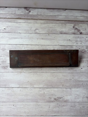 Antique brass letter box - antique,