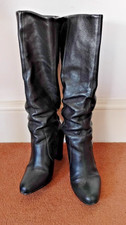 Faith Knee high Black Leather