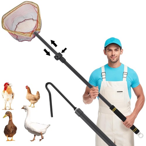 63in black chicken - catcher, net