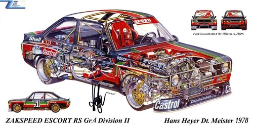 Ford escort zakspeed mk2 - escort, rs