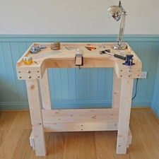 Handmade Wooden Jeweller's Work Bench / Crafting Table - Premium Quality