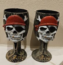 Pair Of Pirate Goblets, Thick Plastic Material, Great For Bar Or Party 