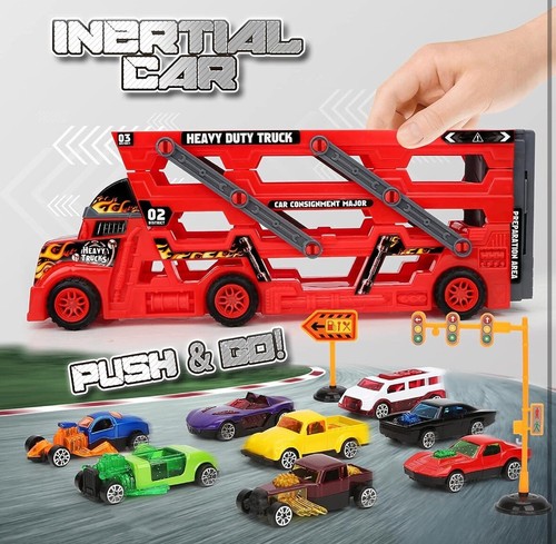Car transporter toy - truck, |