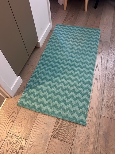 Ikea 140 green chevron - x, cm