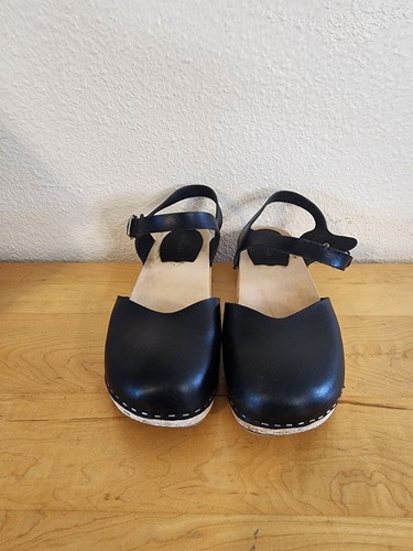 Swedish hasbeens black leather - hasbeens,