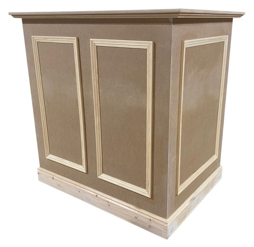 Unpainted mdf reception desk - mdf,