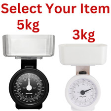 Salter Dietary Mechanical Kitchen Scales 3kg/5kg Capacity 5g Small Kitchen Food