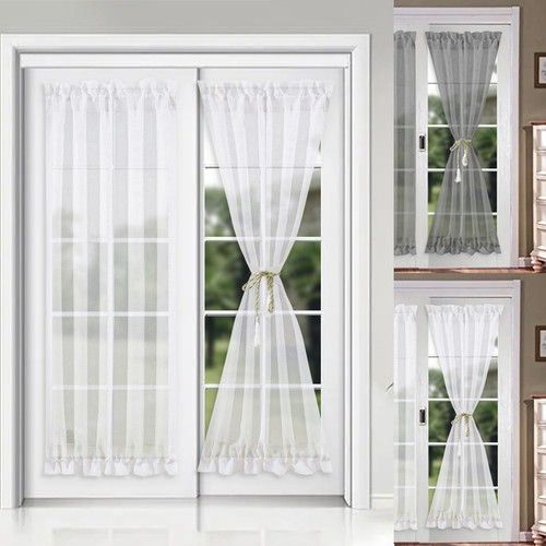 Voile sheer french door - voile,