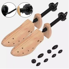 1 Pair of Wood Men's Shoe Stretcher Shoe Trees Shape Real Cedar Wood Size 41-46