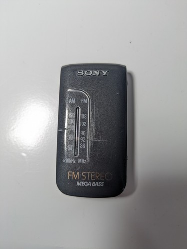 Sony vintage pocket radio srf - sony,