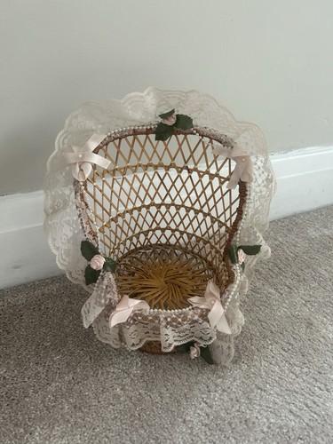 Vintage wicker peacock fan - vintage,