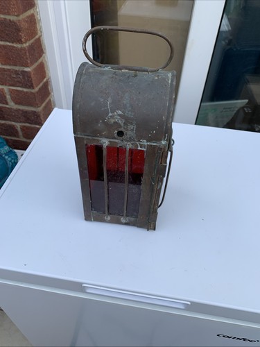 Vintage signal railway lamp - /,