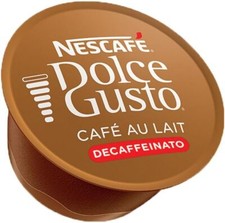 Dolce Gusto Cafe au Lait Decaf Flavour Coffee Pods 20,40,60,80,100 Pods