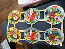 Vintage embossed die cut paper