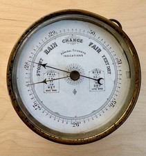 Vintage Brass Barometer