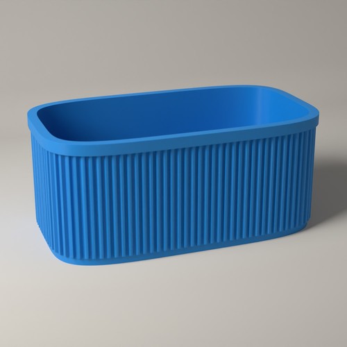Ribbed perfume organiser - ribbed,