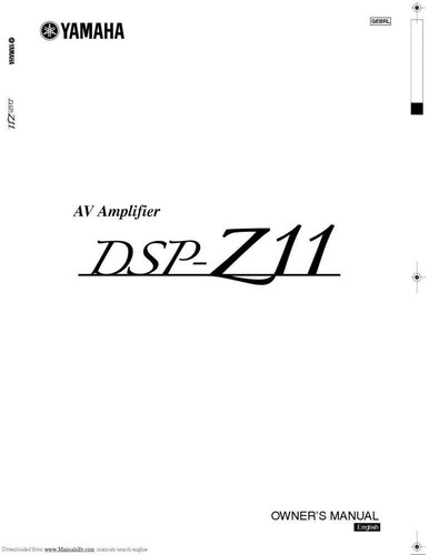 Yamaha dsp z11 amplifier - yamaha, dsp-z11