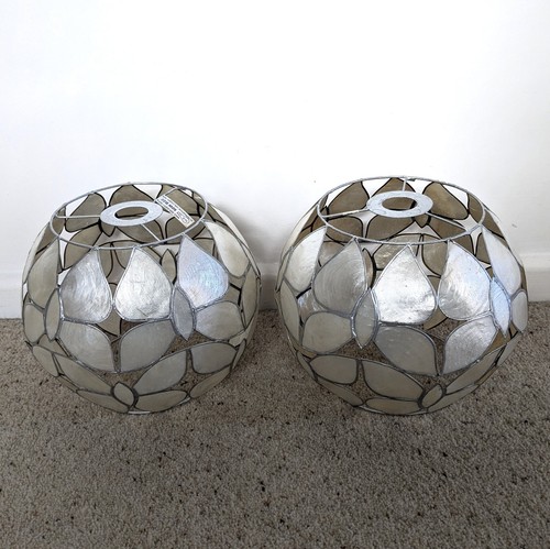 Pair vintage capiz - vintage,