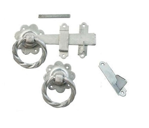 Galvanised finish gate ring - gate,