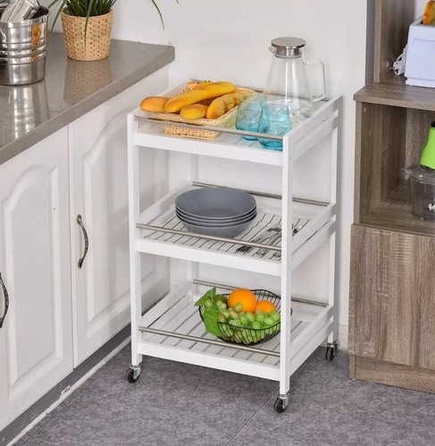 Tier kitchen trolley wooden - 3-tier,