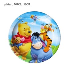 Winnie The Pooh Plate Disney Movie Children Birthday Party Deora Tableware x10