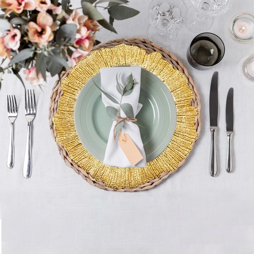 Glass charger plates - charger, for
