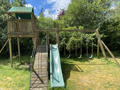 Wooden playhouse climbing - wooden,