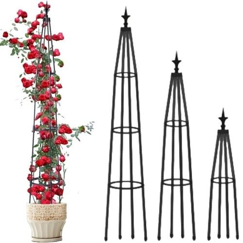 Garden obelisk trellis metal - garden,