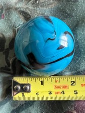 Large Blue, Black Glass Swirl