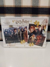 HARRY POTTER 3 PUZZLES BOXED SEALED 5+ YRS.