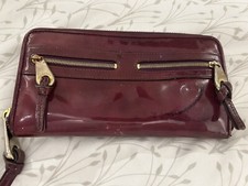 Mulberry Mabel Purse In Purple Patent Leather - Used