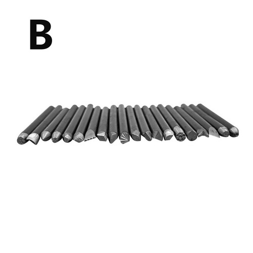 Set 20pcs steel - set, punches