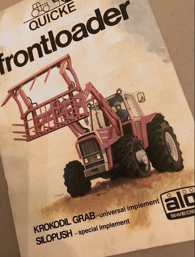 Quicke front loader - range, alo