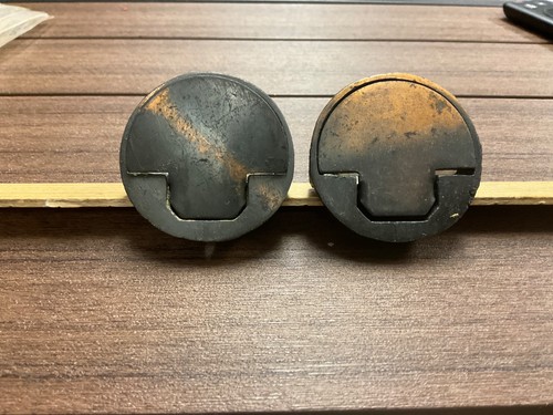 Pair antique cast - cast, iron