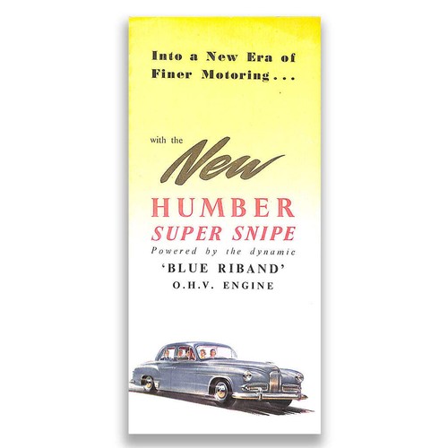 Humber super snipe foldout - humber,