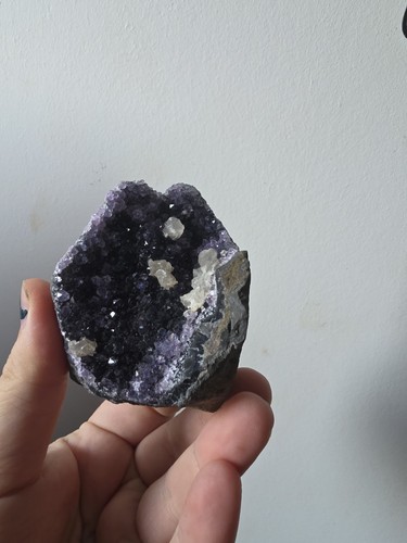 Natural amethyst chalcedony - amethyst, &