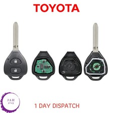 REMOTE KEY FOB 2 BUTTON FOR TOYOTA RAV4 HILUX 1995-2005 433MHZ KEY SHELL KIT OEM