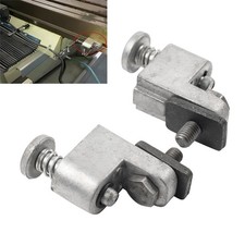 2PCS Power Feed Travel Stop Fit Milling Machine Parts Vertical Mill Silver