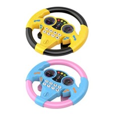 Kids Steering Wheel Toy For Car Passenger Seat With Sound Effects Musical Toy