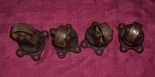 Vintage Cast Cast Iron Trolley Wheels Kenrick 1.1/2" Set of Four used.