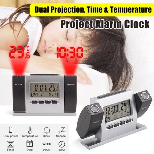 Projection alarm clock lcd - clock,