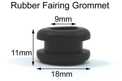 Black rubber fairing - black,