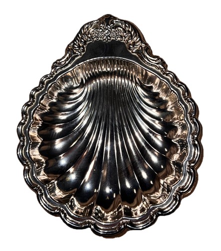 Silverplate shell shaped bowl - silverplate,