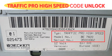 Becker Traffic Pro High Speed Radio Code Unlock Mercedes Benz BMW Porsche Code