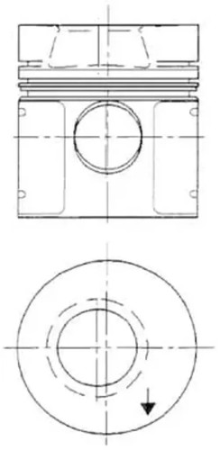 Engine piston 91550600