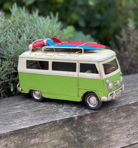 Rustic green classic camper - classic,