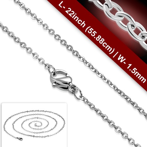 5mm wide oval - oval, chain