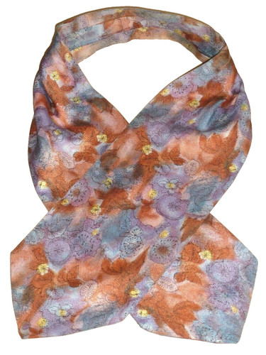 Vintage silk cravat scarf - vintage,